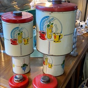 Canister vintage set. Coffee ☕️ & 🍋 lemonade.